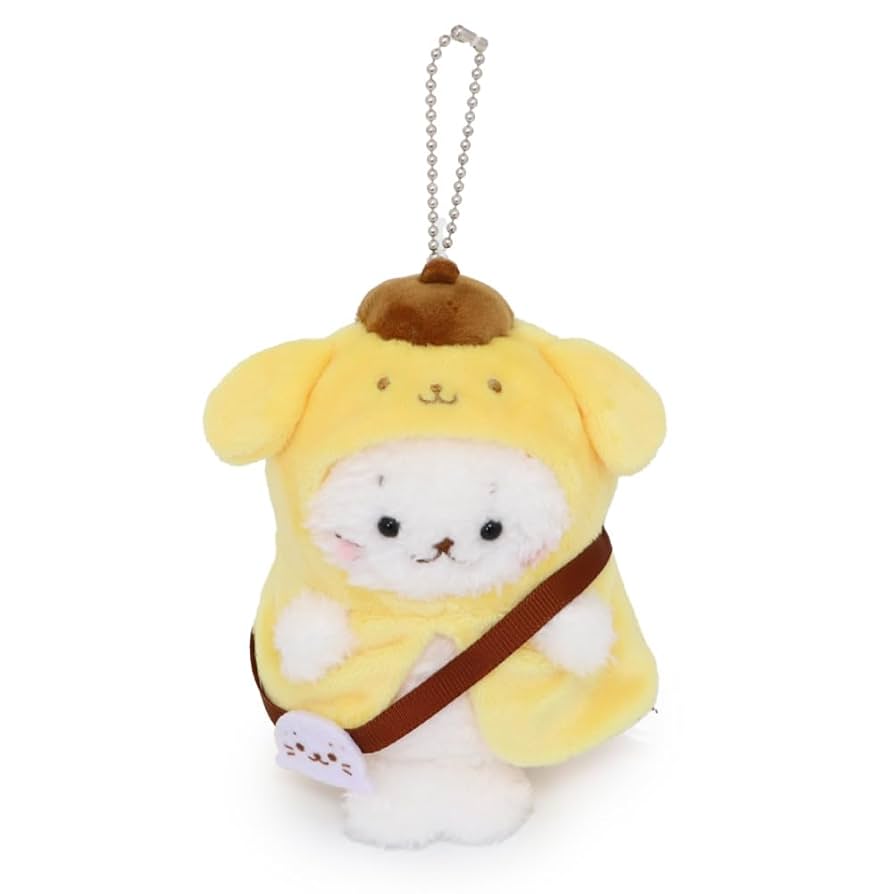 しろたん　ポムポムプリン  ぬいぐるみ しろたん ぬいぐるみキーホルダー ポムポムプリン 【しろたん
